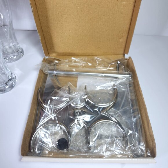 Alexander Keith's Beer Glasses and Stand Set 4 Glasses Barware A. Keith's - Picture 11 of 13